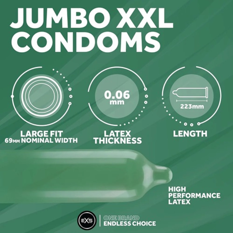 Презервативи EXS Jumbo XXL - великі