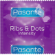Презервативи Pasante Ribs and Dots - точково-ребристі